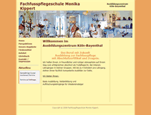 Tablet Screenshot of fachfusspflegeschule.de